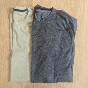 2x Lululemon Drysense Short Sleeve Shirts - Two Large size t-shirts